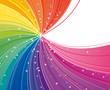 Abstract rainbow strips