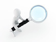 Men with loupe