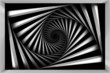 Black and white spiral
