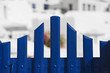 blaues Gartentor in Santorini