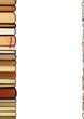 A pile of books isolated on white background