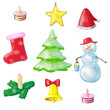 Set of Christmas icons