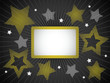 Gold and silver stars background Gold and silver stars background