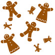 Seamless Gingerbread Background Seamless Gingerbread Background