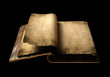 Old magic book isolated