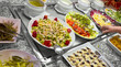 Catering food at a wedding party