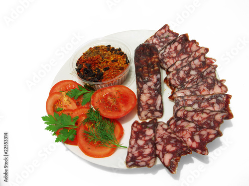 Photo: Smoked sausage Smoked sausage