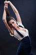 Holding my ponytail