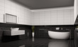 Badezimmer innenaufnahme 3d