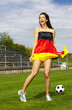sexy flagge deutschland frau