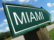 MIAMI road sign MIAMI road sign