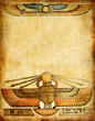 old paper background with egyptian decoration old paper background with egyptian decoration