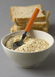 Bowl with oats, isolated Bowl with oats, isolated