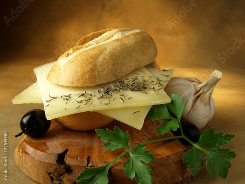 Photo: Bocadillo de queso Bocadillo de queso