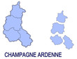 carte région champagne ardenne France départements contour carte région champagne ardenne France départements contour