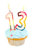 Thirteenth birthday cupcake