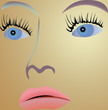 face of a young woman