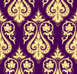 Seamless colorful damask wallpaper
