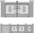 Iron gate doors and fences