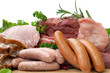 assorted raw meats assorted raw meats