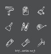 DIY chalkboard icons...series no.9