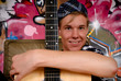 Teen guitar graffiti wall Teen guitar graffiti wall