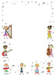 enfants musique affiche portrait