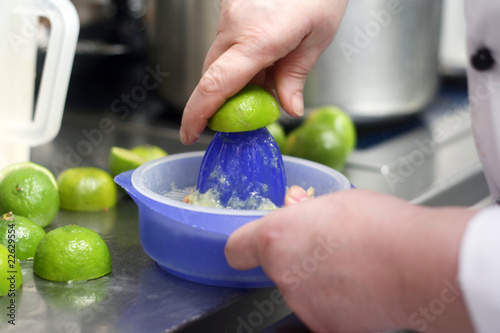 squeezing limes