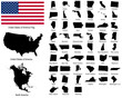Vectors of USA states