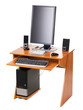 Modern personal computer on a table Modern personal computer on a table