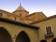 Main square Cantavieja village Teruel Spain