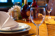 Served restaurant table Served restaurant table