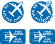 Vector: Par Avion Rubber stamp 03 Par Avion Rubber stamp 03