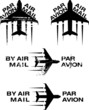 Vector: Par Avion Rubber stamp 02 Par Avion Rubber stamp 02
