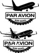 Vector: Par Avion Rubber stamp Par Avion Rubber stamp