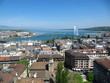 Geneva Water Fountain from Cathedral Geneva Water Fountain from Cathedral