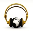 3D - Music 4 the World - gold silver