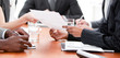 Close-up of multi-ethnic business people in a meeting