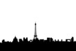 paris skyline silhouette blank paris skyline silhouette blank