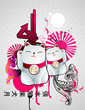 Japanese character vector