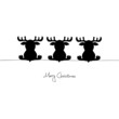 3 Sitting Reindeers