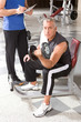 Confident sportsman in the gym