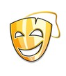 gold smiling vector mask gold smiling vector mask