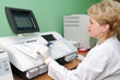 woman Scientist using medical equipment