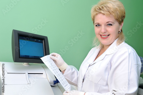 Photo: woman Scientist using medical equipment woman Scientist using medical equipment