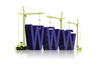 website building WWW under construction in blue