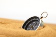 compass in sand compass in sand