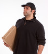 Young Man carrying a parcel