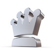 Shiny Peaked Solid Crown