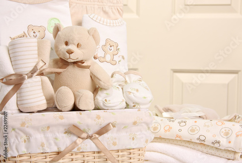 Photo: Baby gift basket Baby gift basket